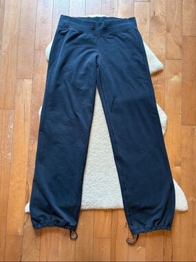 Vintage Lululemon wide leg joggers, black, size 8 Tall 34” inseam